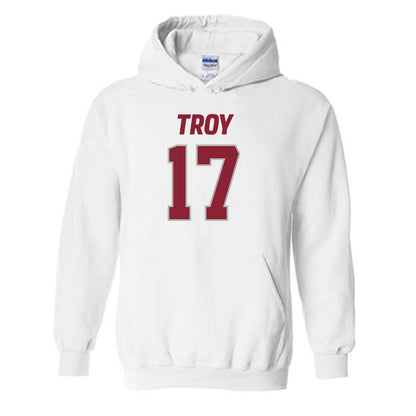 Troy - NCAA Football : Carloss Crawford Shersey Hooded Sweatshirt