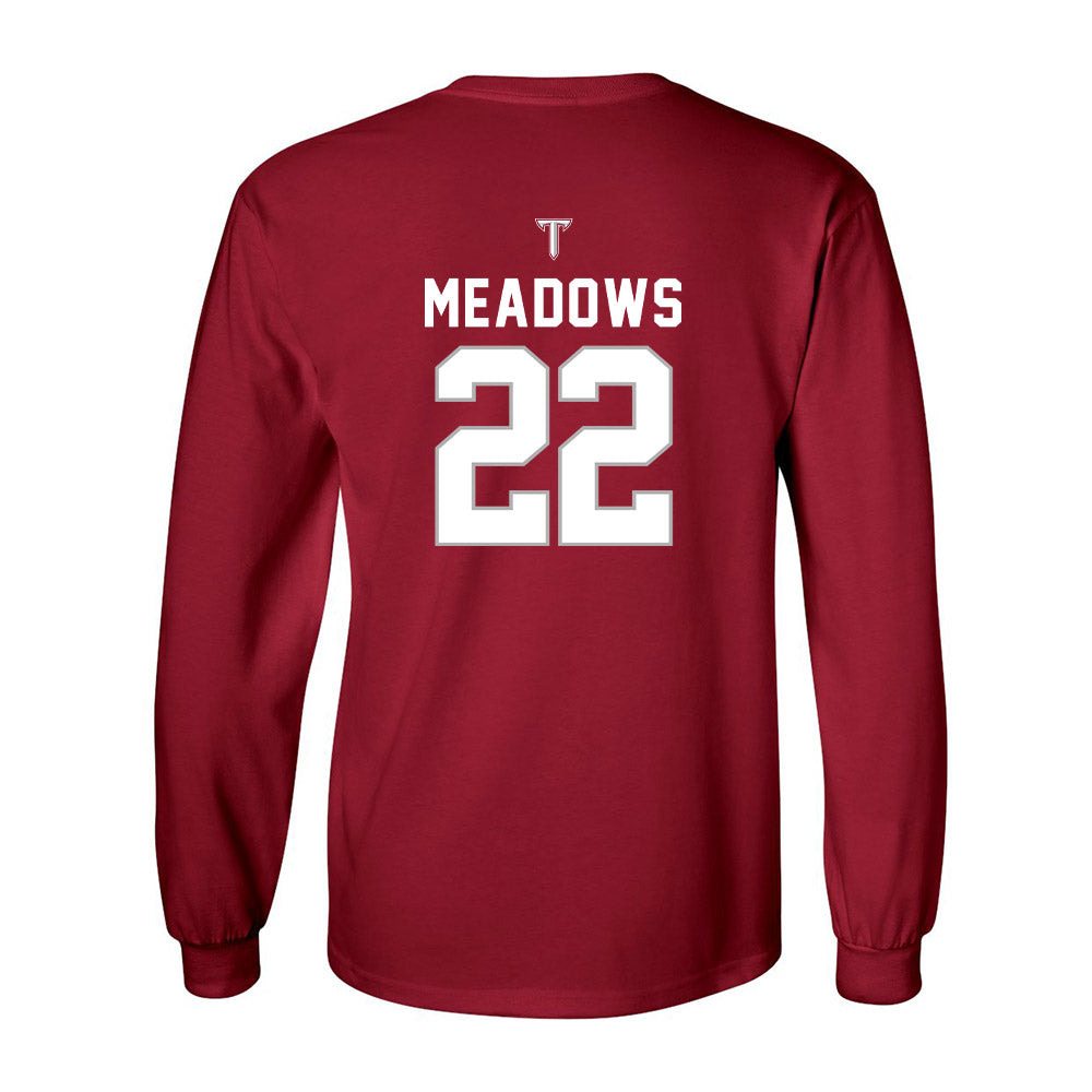 Troy - NCAA Football : Tae Meadows Shersey Long Sleeve T-Shirt