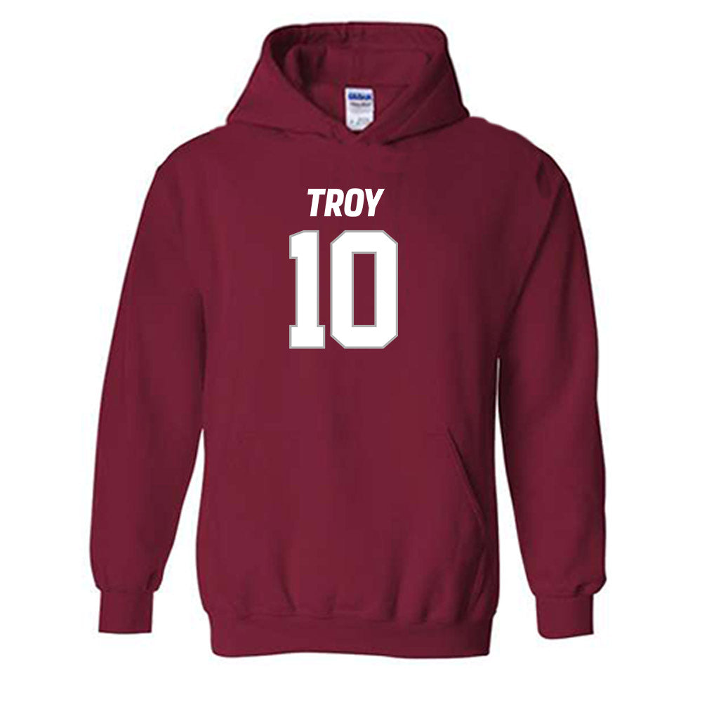 Troy - NCAA Football : Tucker Kilcrease Shersey Hooded Sweatshirt