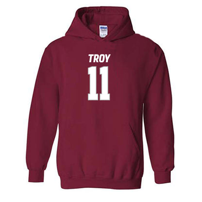 Troy - NCAA Football : Deshon Stoudemire Shersey Hooded Sweatshirt