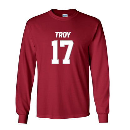 Troy - NCAA Football : Carloss Crawford Shersey Long Sleeve T-Shirt