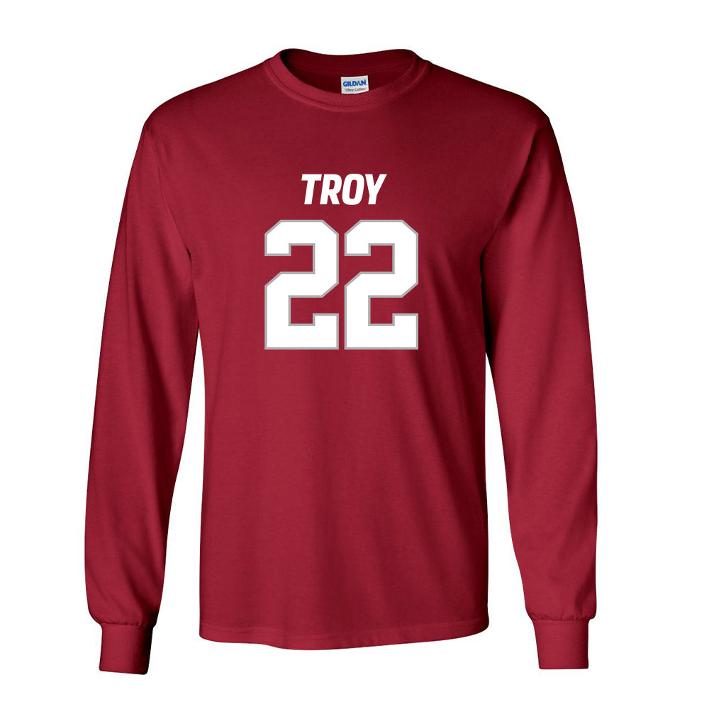 Troy - NCAA Football : Tae Meadows Shersey Long Sleeve T-Shirt