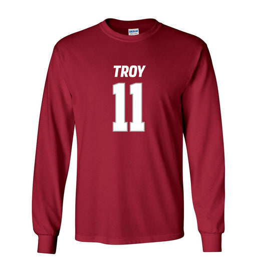 Troy - NCAA Football : Deshon Stoudemire Shersey Long Sleeve T-Shirt