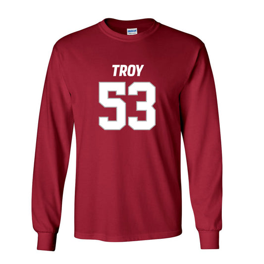 Troy - NCAA Football : Quentin Skinner Shersey Long Sleeve T-Shirt