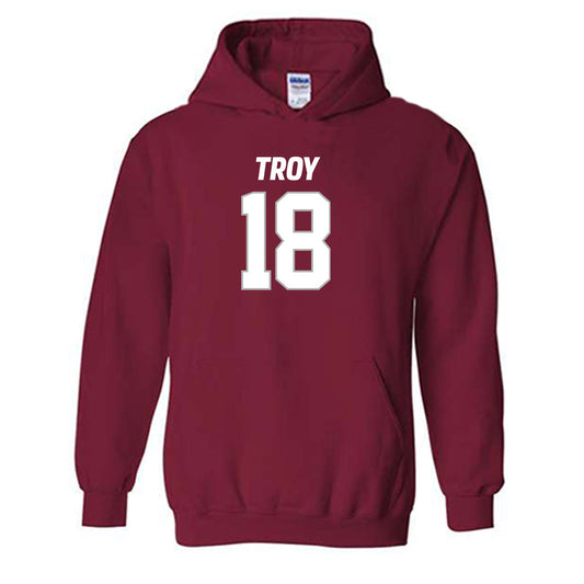 Troy - NCAA Football : Gunnar Watson Shersey Hooded Sweatshirt