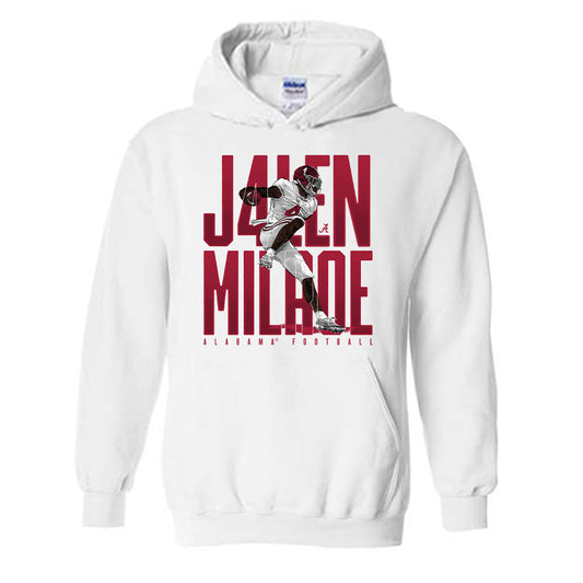 Alabama - NCAA Football : Jalen Milroe QB Hooded Sweatshirt