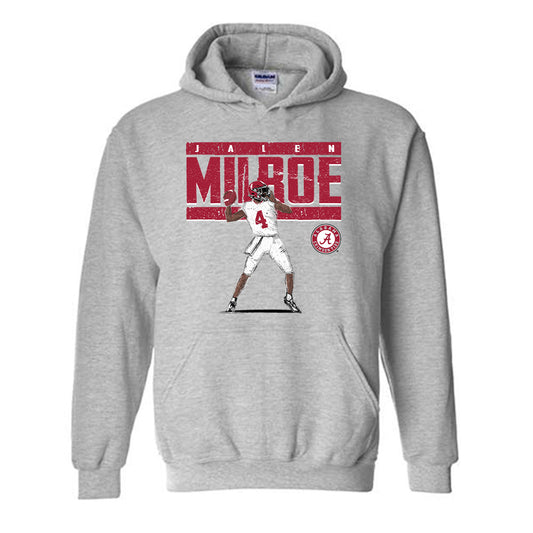 Alabama - NCAA Football : Jalen Milroe QB Hooded Sweatshirt