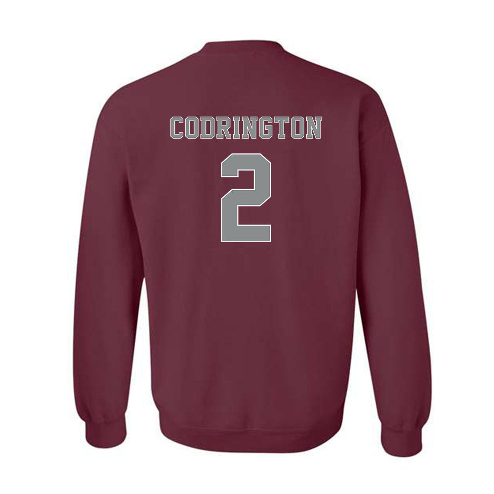 NCCU - NCAA Football : Brandon Codrington Shersey Sweatshirt