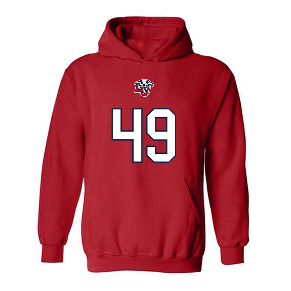 Liberty - NCAA Football : Grey Carroll - Hooded Sweatshirt