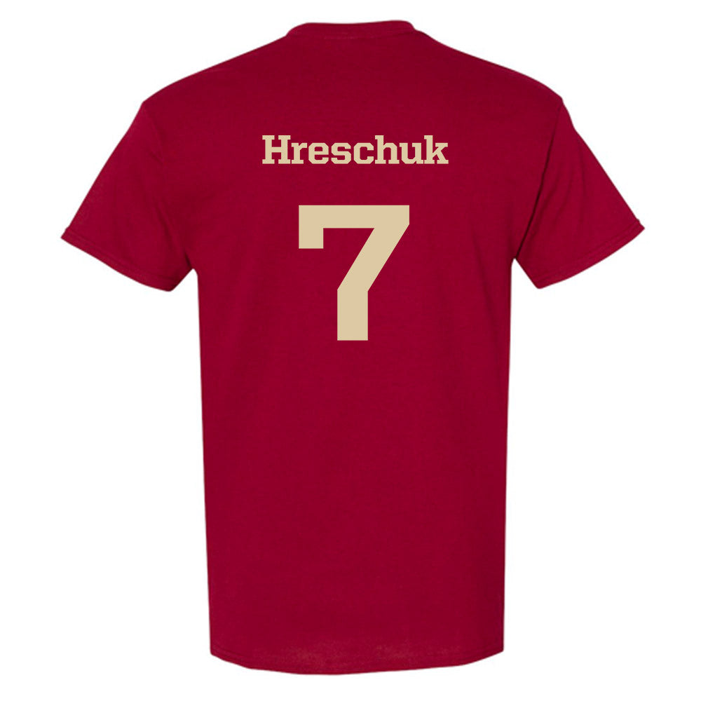 Boston College - NCAA Men's Ice Hockey : Aidan Hreschuk T-Shirt