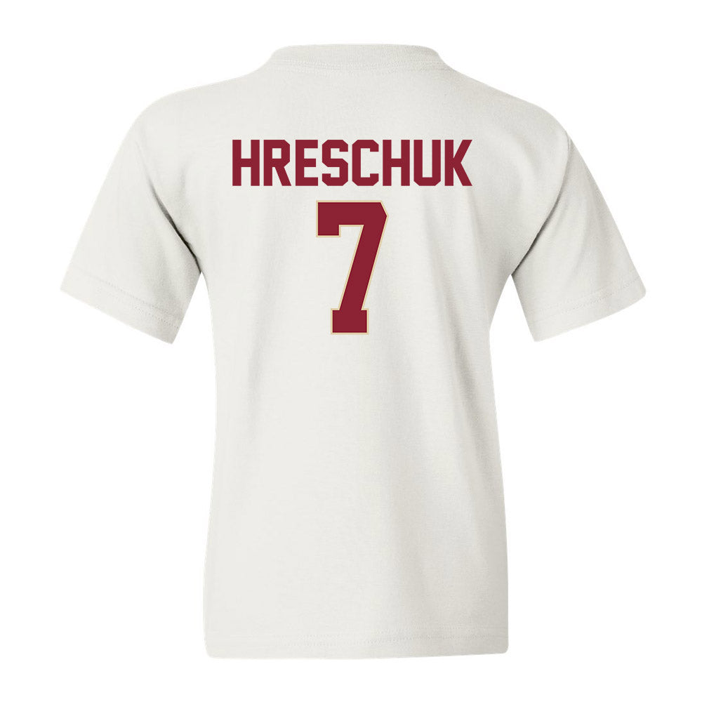 Boston College - NCAA Men's Ice Hockey : Aidan Hreschuk - Youth T-Shirt