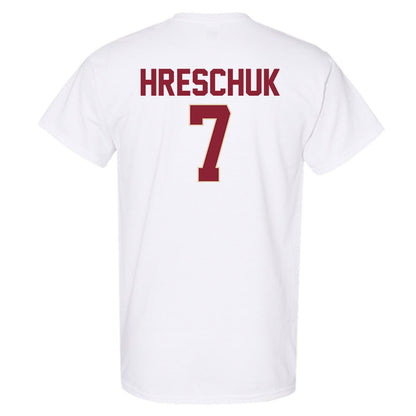 Boston College - NCAA Men's Ice Hockey : Aidan Hreschuk - Short Sleeve T-Shirt