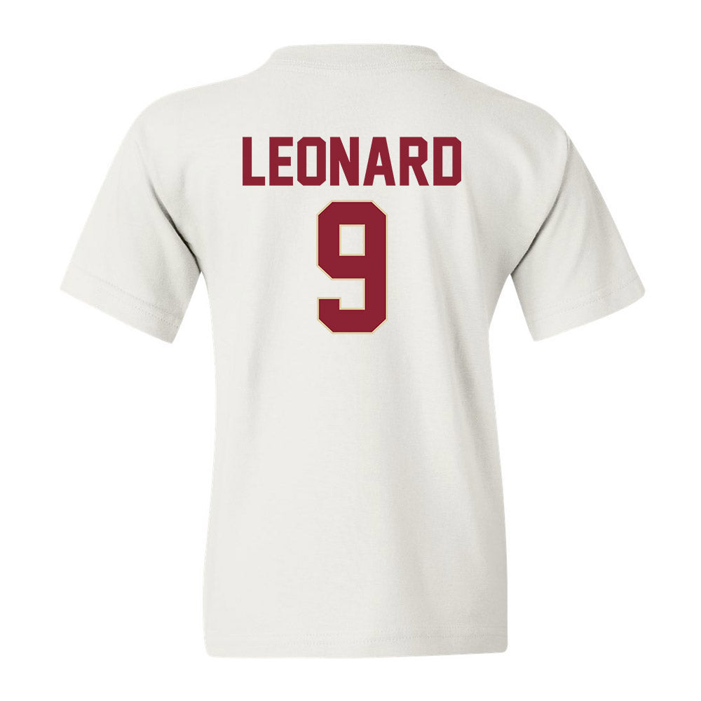 Boston College - NCAA Men's Ice Hockey : Ryan Leonard - Youth T-Shirt