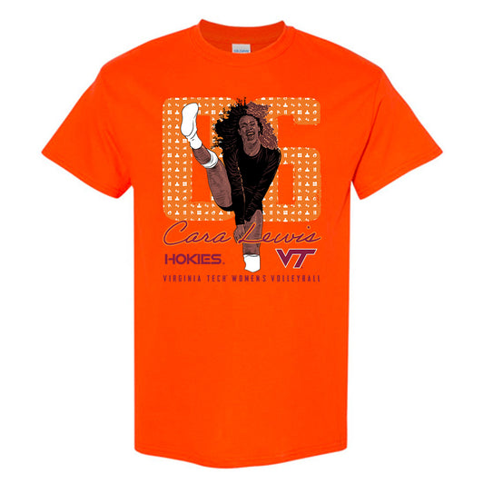 Virginia Tech - NCAA Women's Volleyball : Cara Lewis Hokies T-Shirt
