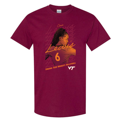 Virginia Tech - NCAA Women's Volleyball : Cara Lewis Set T-Shirt