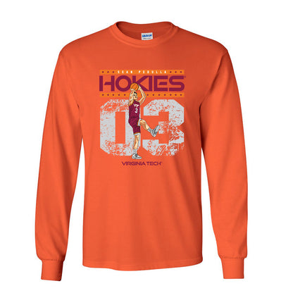 Virginia Tech - NCAA Men's Basketball : Sean Pedulla Hokies Long Sleeve T-Shirt