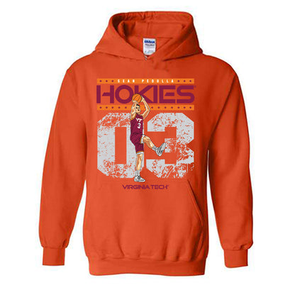 Virginia Tech - NCAA Men's Basketball : Sean Pedulla Hokies Hooded Sweatshirt