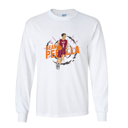 Virginia Tech - NCAA Men's Basketball : Sean Pedulla Playmaker Long Sleeve T-Shirt