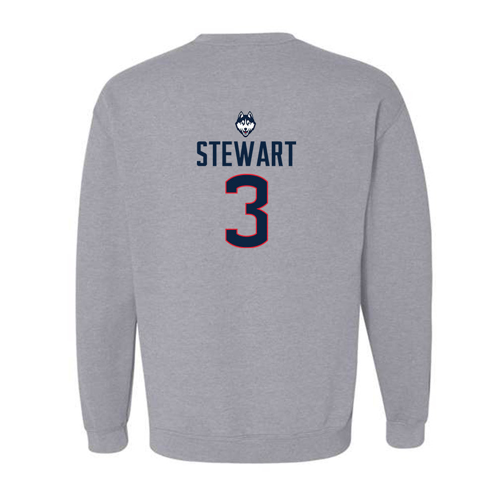 UConn - NCAA Men's Basketball : Jaylin Stewart - Crewneck Sweatshirt Classic Shersey