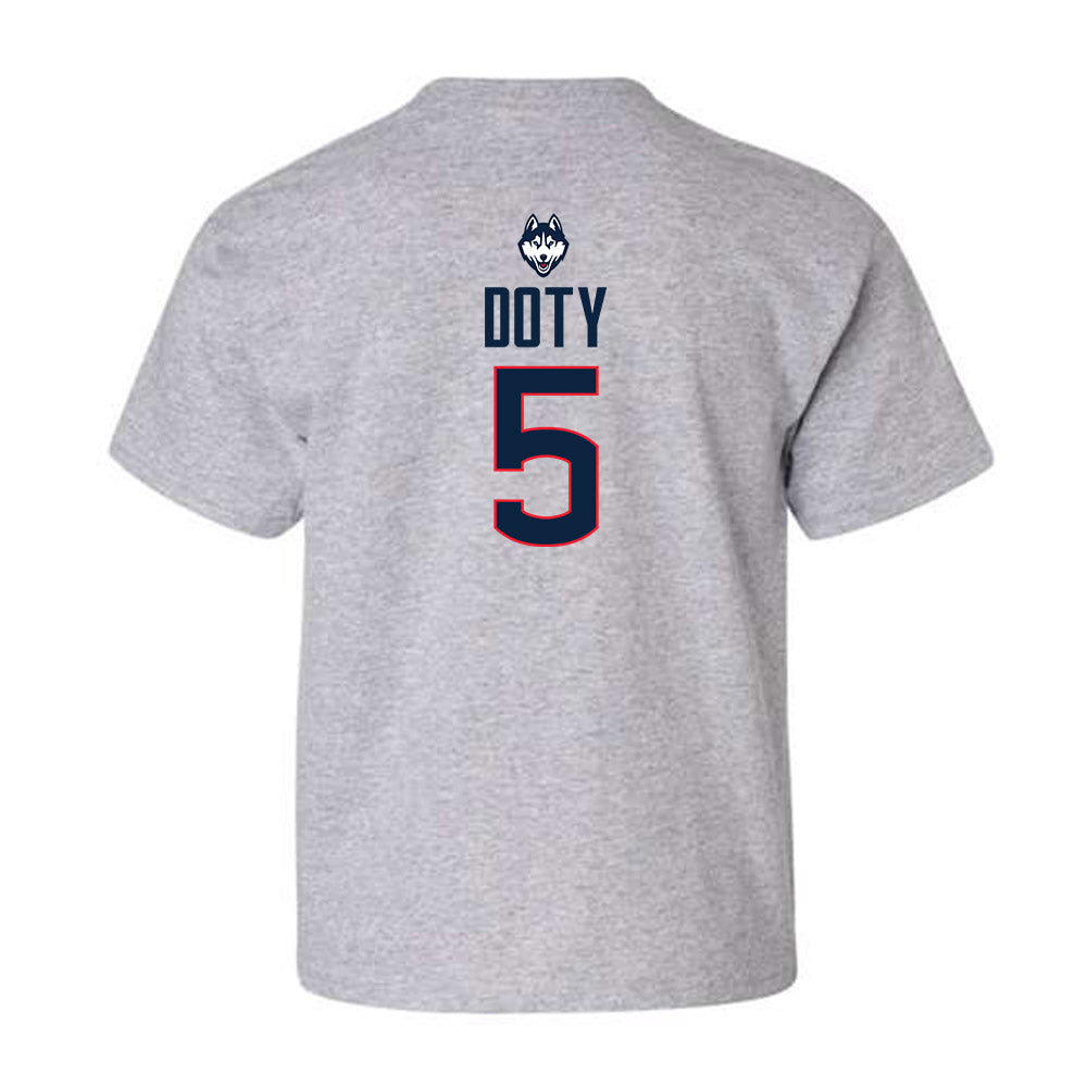 UConn - NCAA Women's Basketball Legends : Caroline Doty - Youth T-Shirt Classic Shersey