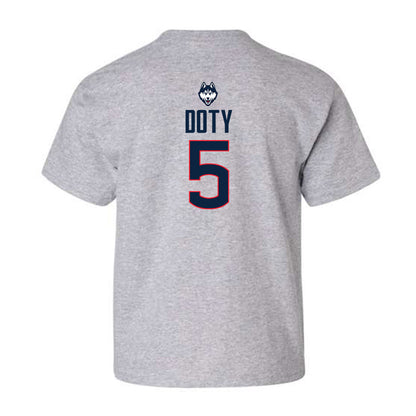 UConn - NCAA Women's Basketball Legends : Caroline Doty - Youth T-Shirt Classic Shersey