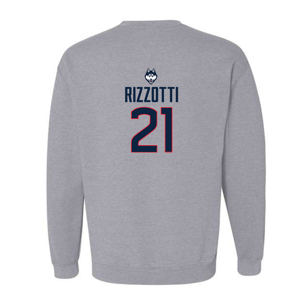 UConn - Women's Basketball Legends : Jennifer Rizzotti - Crewneck Sweatshirt Classic Shersey