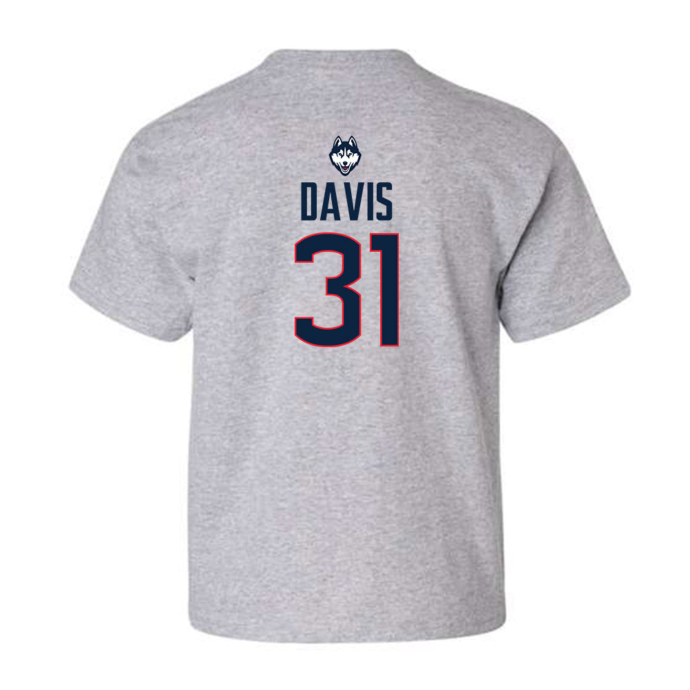 UConn - Women's Basketball Legends : Wendy Davis - Youth T-Shirt Classic Shersey