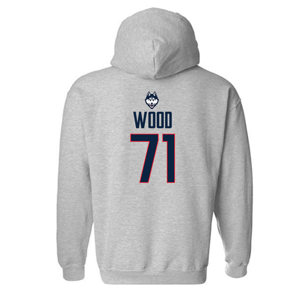UConn - NCAA Men's Ice Hockey : Matthew Wood Hooded Sweatshirt