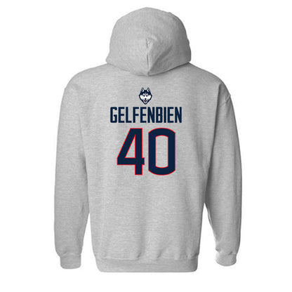 UConn - NCAA Women's Basketball Legends : Jill Gelfenbien - Hooded Sweatshirt Classic Shersey