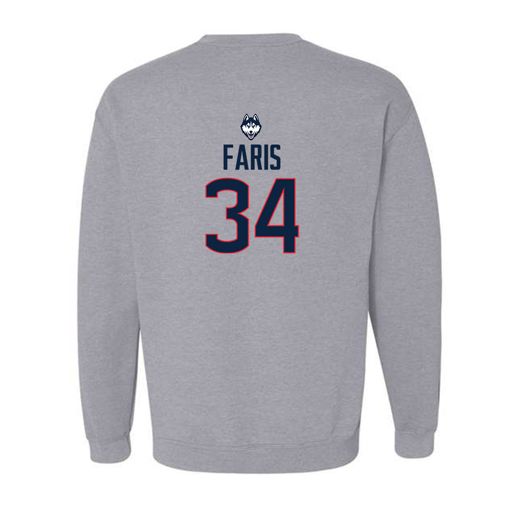 UConn - Women's Basketball Legends : Kelly Faris - Crewneck Sweatshirt Classic Shersey