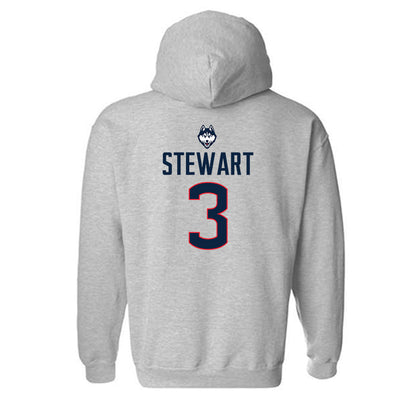 UConn - NCAA Men's Basketball : Jaylin Stewart - Hooded Sweatshirt Classic Shersey