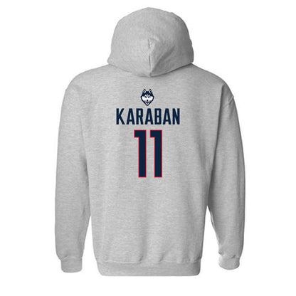 UConn - NCAA Men's Basketball : Alex Karaban - Hooded Sweatshirt Classic Shersey