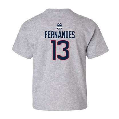 UConn - NCAA Women's Basketball Legends : Jacquie Fernandes - Youth T-Shirt Classic Shersey