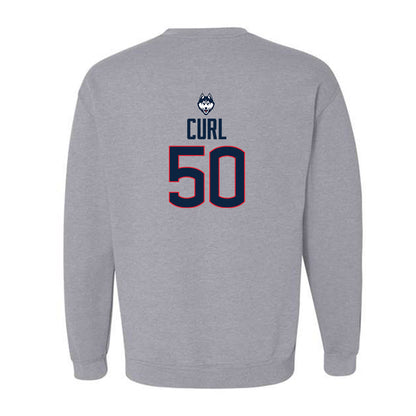 UConn - NCAA Women's Basketball Legends : Leigh Curl - Crewneck Sweatshirt Classic Shersey