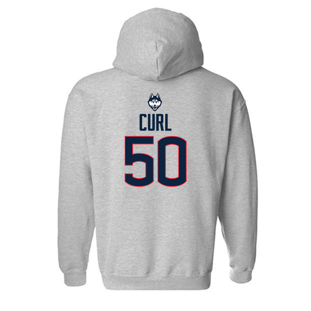 UConn - NCAA Women's Basketball Legends : Leigh Curl - Hooded Sweatshirt Classic Shersey