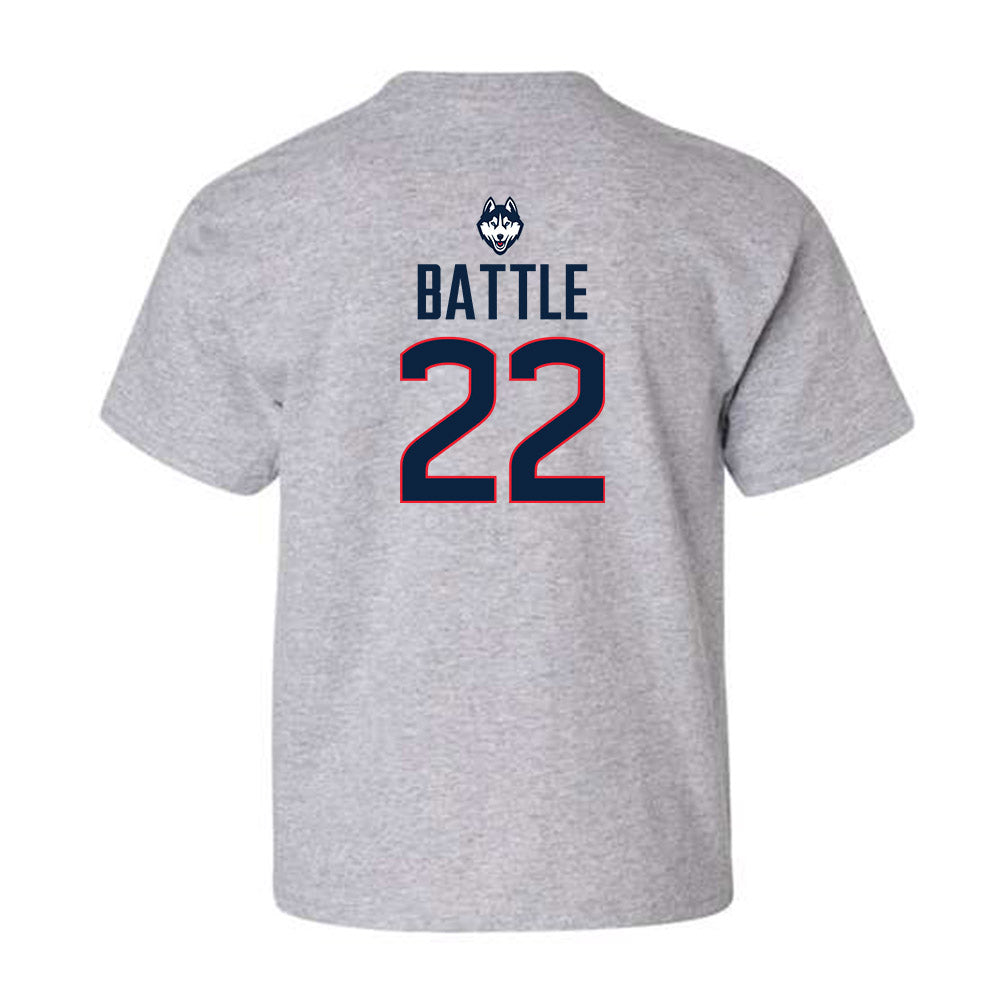 UConn - NCAA Women's Basketball Legends : Ashley Battle - Youth T-Shirt Classic Shersey