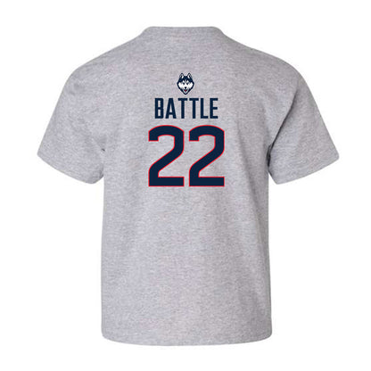UConn - NCAA Women's Basketball Legends : Ashley Battle - Youth T-Shirt Classic Shersey