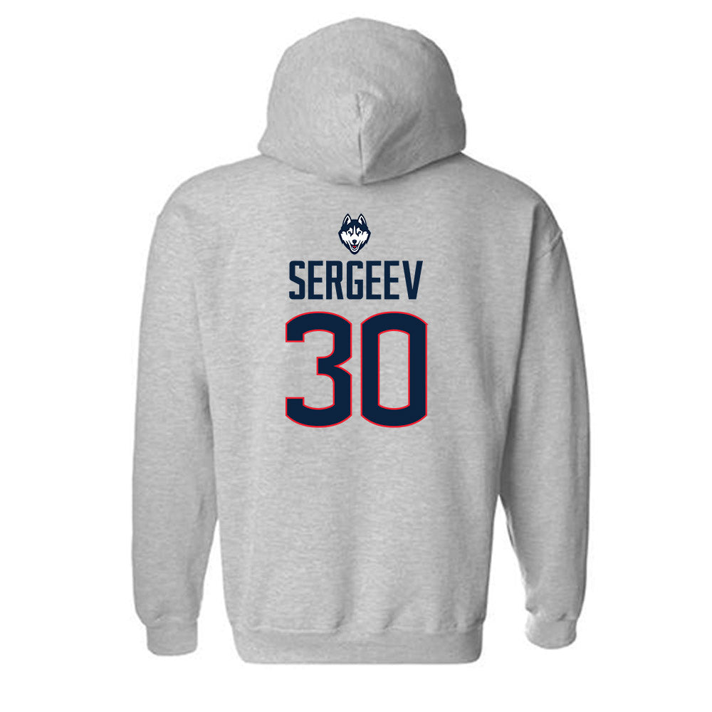 UConn - NCAA Men's Ice Hockey : Arsenii Sergeev Hooded Sweatshirt