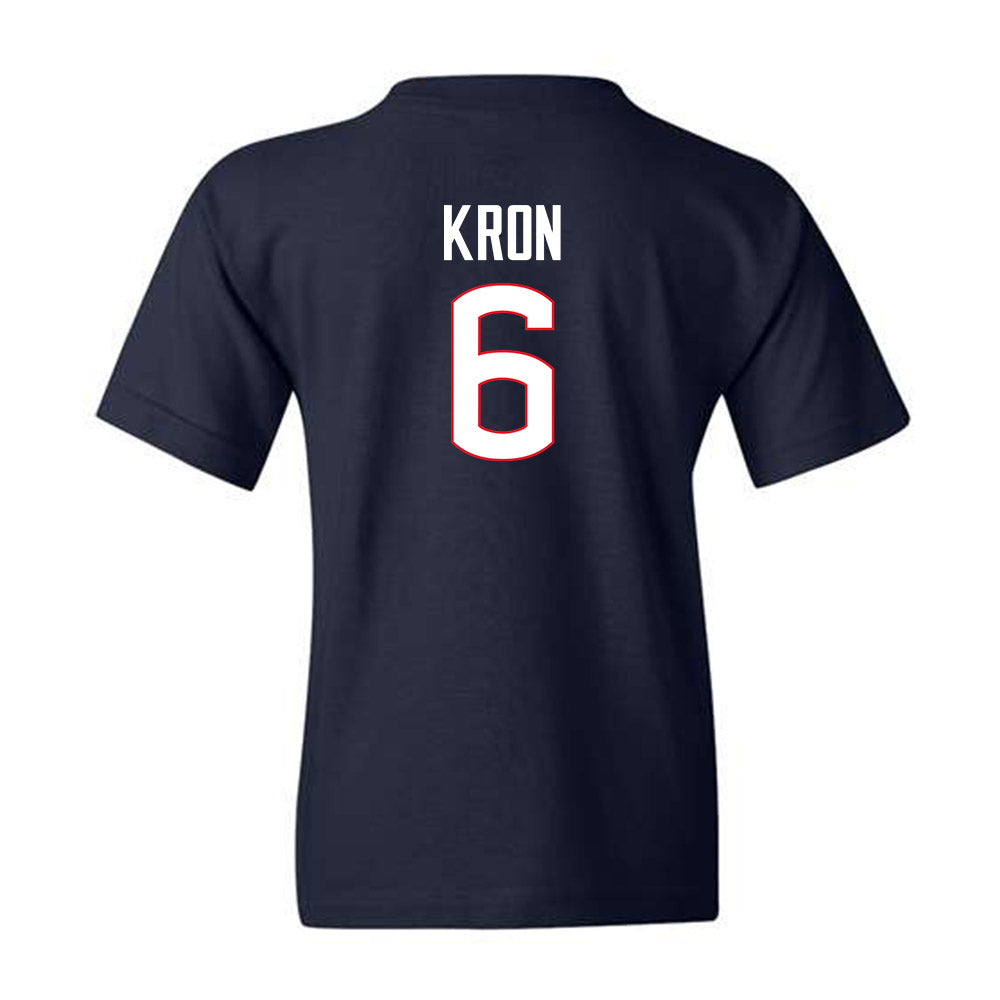 UConn - NCAA Baseball : Drew Kron - Youth T-Shirt Classic Shersey