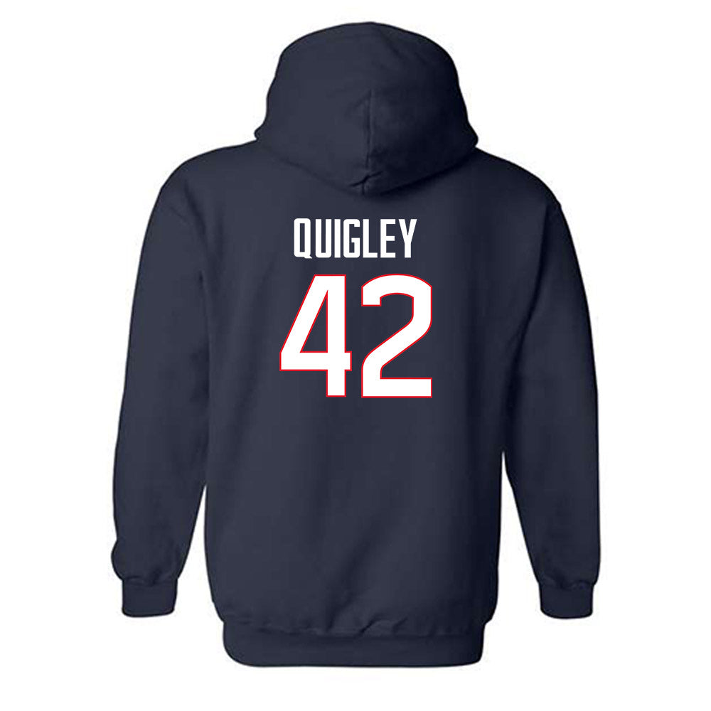 UConn - NCAA Baseball : Stephen Quigley - Hooded Sweatshirt Classic Shersey