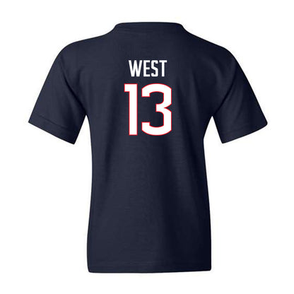 UConn - NCAA Baseball : Charlie West - Youth T-Shirt Classic Shersey