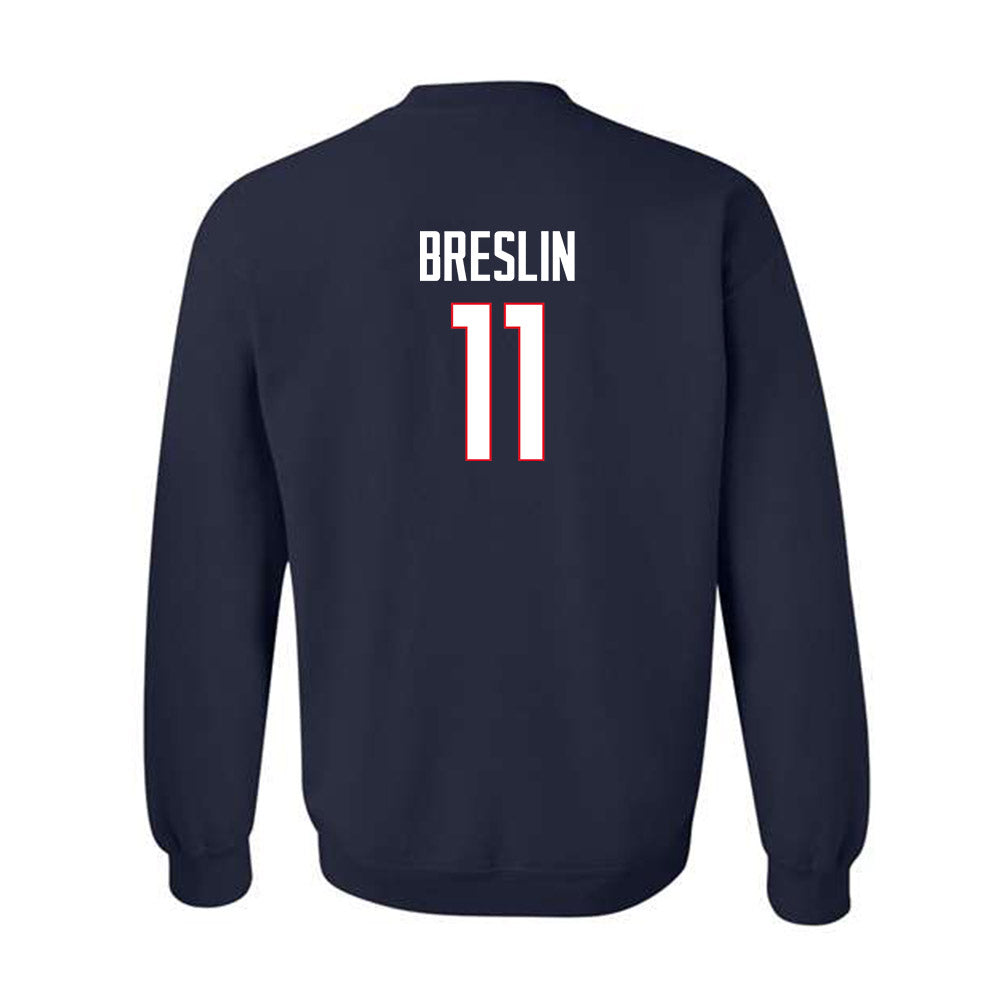 UConn - NCAA Softball : Kaitlyn Breslin - Crewneck Sweatshirt Classic Shersey