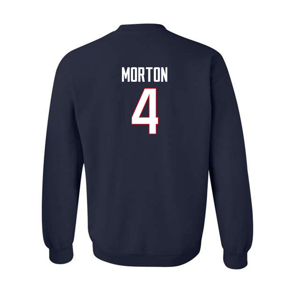 UConn - NCAA Baseball : Korey Morton - Crewneck Sweatshirt Classic Shersey