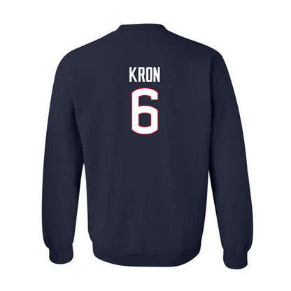 UConn - NCAA Baseball : Drew Kron - Crewneck Sweatshirt Classic Shersey