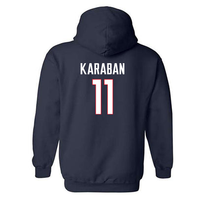 UConn - NCAA Men's Basketball : Alex Karaban - Hooded Sweatshirt Classic Shersey