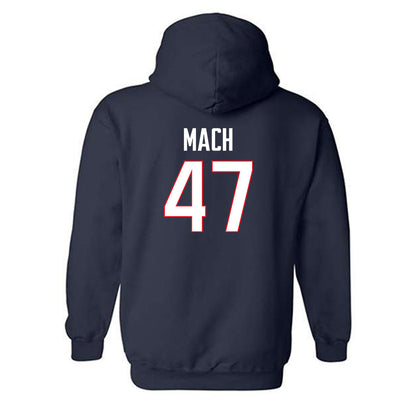 UConn - NCAA Baseball : Alex Mach - Hooded Sweatshirt Classic Shersey