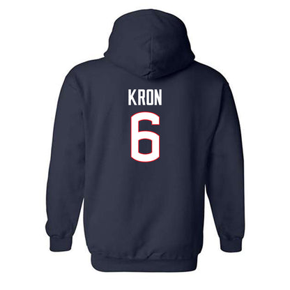 UConn - NCAA Baseball : Drew Kron - Hooded Sweatshirt Classic Shersey