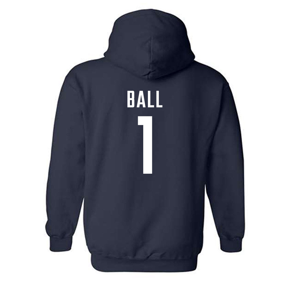 UConn - NCAA Men's Basketball : Solo Ball - Hooded Sweatshirt Sports Shersey