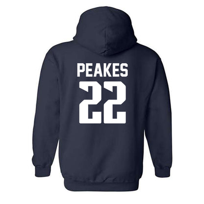 Rice - NCAA Men's Basketball : Jackson Peakes - Hooded Sweatshirt Classic Shersey