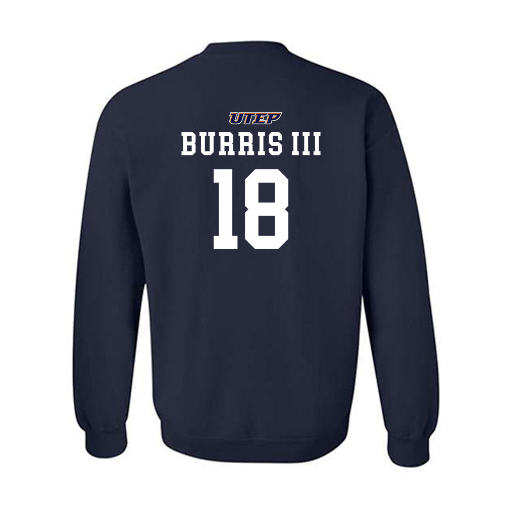 UTEP - NCAA Football : John Burris III - Shersey Sweatshirt